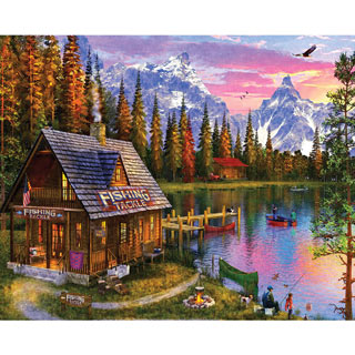 The Fishing Hut 1000 Piece Jigsaw Puzzle