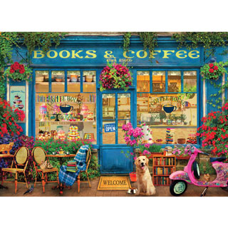 Books and Coffee 1000 Piece Jigsaw Puzzle