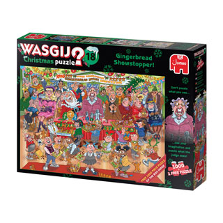 Wasgij Christmas Gingerbread Showstopper Puzzle and Free Puzzle Set