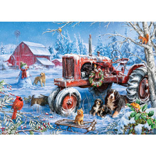 Christmas On The Farm 1000 Piece Jigsaw Puzzle