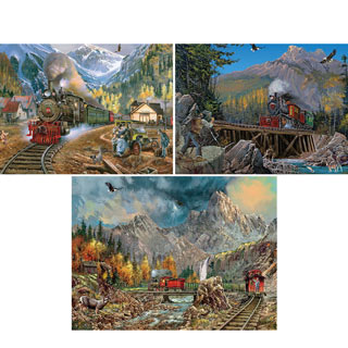 Set of 3: Ted Blaylock 750 Piece Jigsaw Puzzles
