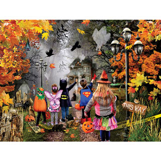Halloween Trail 300 Large Piece Jigsaw Puzzle