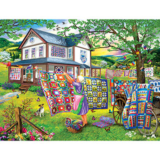 Grandma's Quilts 500 Piece Jigsaw Puzzle