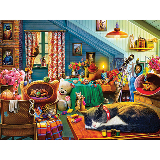 Scaredy Cat Jigsaw Puzzle for Sale by SabodaClothing