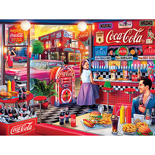 Coca-Cola Soda Fountain 300 Large Piece Jigsaw Puzzle