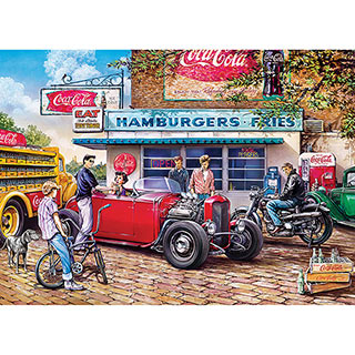 Coca-Cola Hot Rods 1000 Piece Jigsaw Puzzle