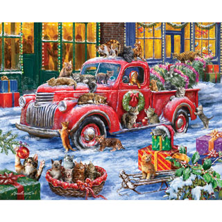 It's A Cat's Christmas 1000 Piece Jigsaw Puzzle