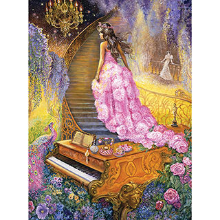Melody In Pink 1000 Piece Glitter Jigsaw Puzzle