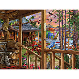 At The Cabin 300 Large Piece Jigsaw Puzzle