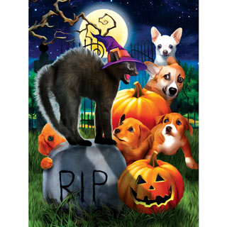 Jigsaw puzzle Seasonal Halloween All Hallows Eve 500 piece NEW Made in the USA 