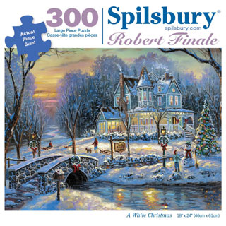 A White Christmas 300 Large Piece Jigsaw Puzzle
