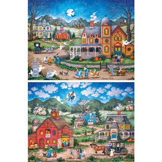 Masterpieces Simple Living Jigsaw Puzzle Bonnie White 4 puzzles 500 pcs each 