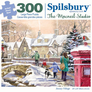 Snowy Village 300 Large Piece Jigsaw Puzzle