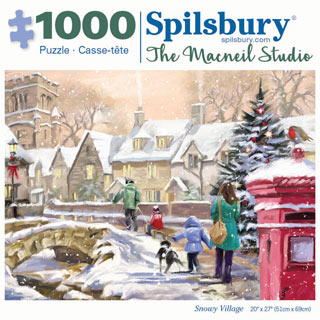 Snowy Village 1000 Piece Jigsaw Puzzle