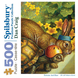 Tortoise And Hare 500 Piece Jigsaw Puzzle