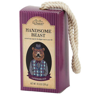 Handsome Beast Soap on a Rope