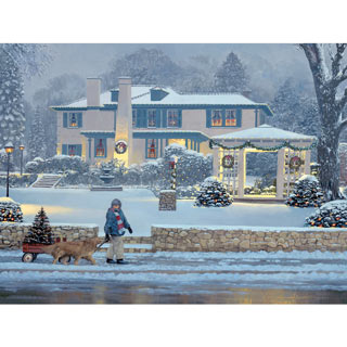 Winter's Eve Delivery 500 Piece Jigsaw Puzzle
