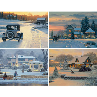 Set of 4: William Phillips 1000 Piece Jigsaw Puzzles