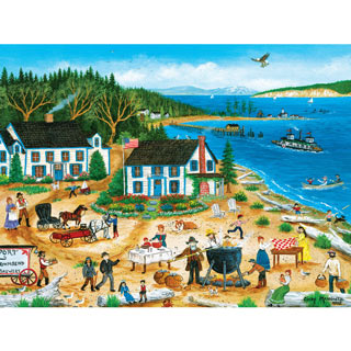 Clambake at the Beach 550 Piece Jigsaw Puzzle