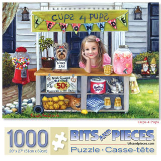 Cups 4 Pups 1000 Piece Jigsaw Puzzle