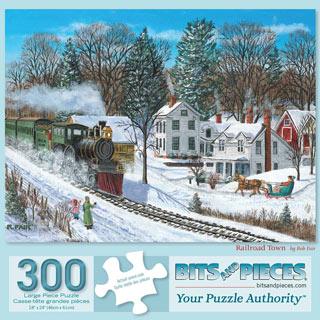 Railroad Town 300 Large Piece Jigsaw Puzzle