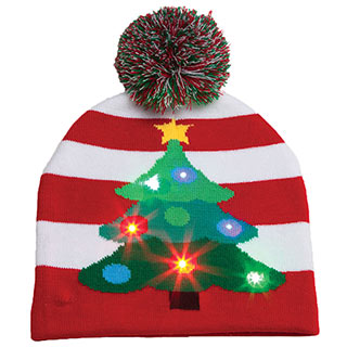 Christmas Tree Knit Hat