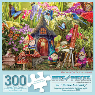 Gnomes Garden 300 Large Piece Jigsaw Puzzle