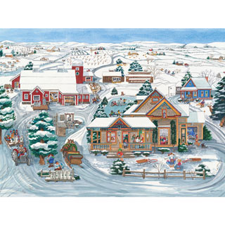 Winter Farm 500 Piece Jigsaw Puzzle