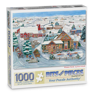 Winter Farm 1000 Piece Jigsaw Puzzle