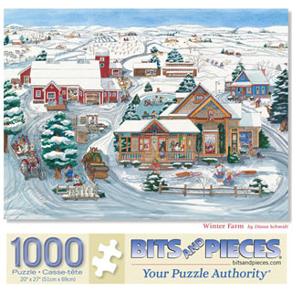 Winter Farm 1000 Piece Jigsaw Puzzle