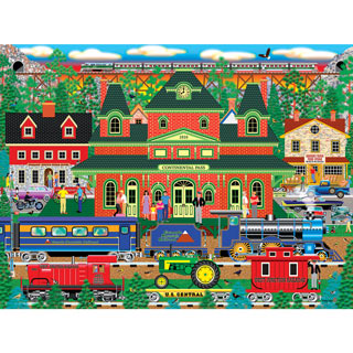 500 Piece Jigsaw Puzzle p 004 LPF Puzzlebug Big Swing Carousel 
