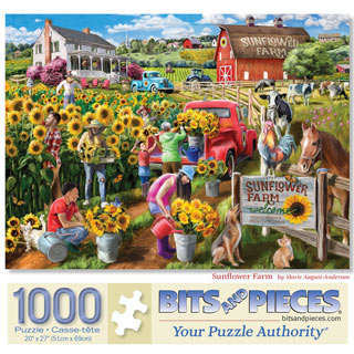 Sunflower Farm 1000 Piece Jigsaw Puzzle