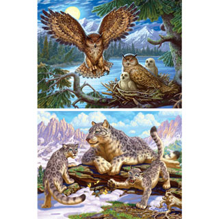 Set of 2 : Art World 300 Large Piece Jigsaw Puzzles