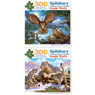 Set of 2 : Art World 300 Large Piece Jigsaw Puzzles