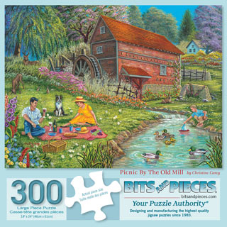 Picnic By The Old Mill 300 Large Piece Jigsaw Puzzle