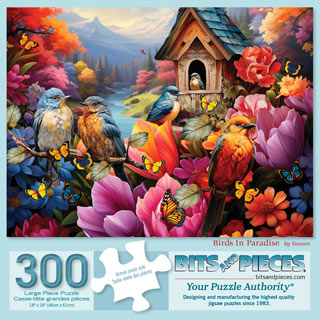 Birds In Paradise 300 Large Piece Jigsaw Puzzle