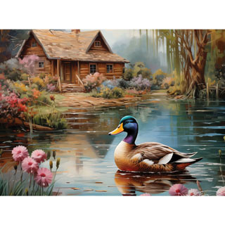 Louisiana Cabin 300 Large Piece Jigsaw Puzzle