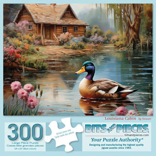 Louisiana Cabin 300 Large Piece Jigsaw Puzzle