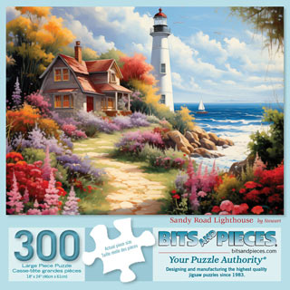 Sandy Road Lighthouse 300 Large Piece Jigsaw Puzzle