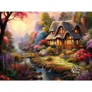 Sweet Cottage 300 Large Piece Jigsaw Puzzle