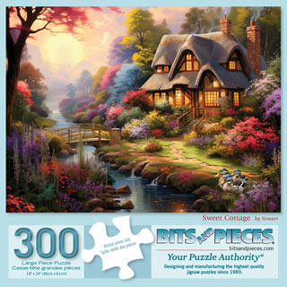 Sweet Cottage 300 Large Piece Jigsaw Puzzle