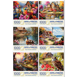 Set of 6: Shawna Stewart 1000 Piece Jigsaw Puzzles