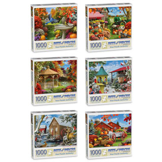 Set of 6: Alan Giana 1000 Piece Jigsaw Puzzles