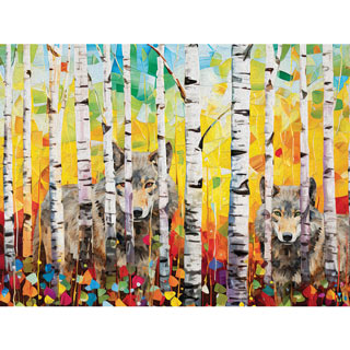 Hide And Seek Wolves 300 Large Piece Jigsaw Puzzle