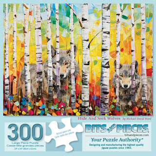 Hide And Seek Wolves 300 Large Piece Jigsaw Puzzle