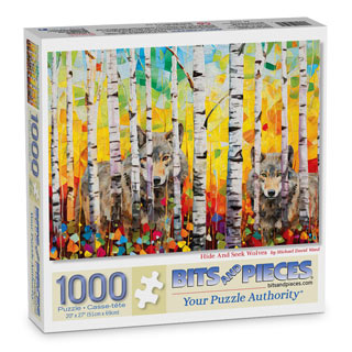 Hide And Seek Wolves 1000 Piece Jigsaw Puzzle