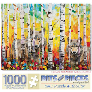 Hide And Seek Wolves 1000 Piece Jigsaw Puzzle