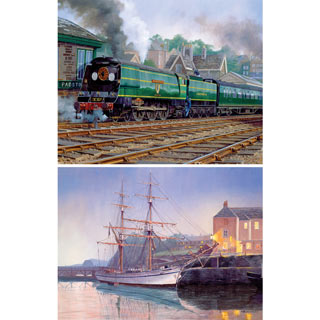 Set of 2: Rob Johnson 300 Large Piece Jigsaw Puzzles