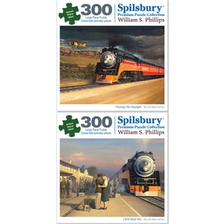 Set of 2: William Philips 300 Large Piece Jigsaw Puzzles