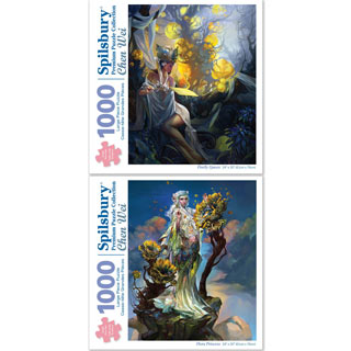 Set of 2: Chen Wei 1000 Large Piece Jigsaw Puzzles